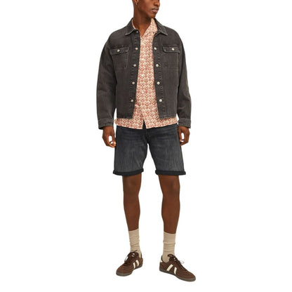 Jack Jones Black Cotton Bermuda