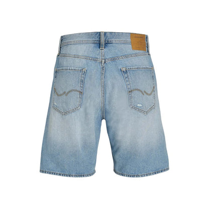 Jack Jones Light Blue Cotton Bermuda