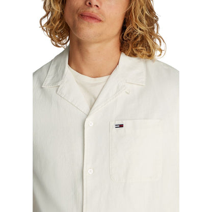 Tommy Hilfiger Jeans Cream Cotton Shirt