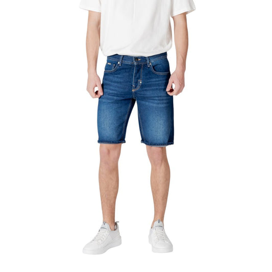 Antony Morato Blue Cotton Bermuda
