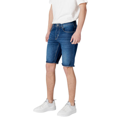 Antony Morato Blue Cotton Bermuda
