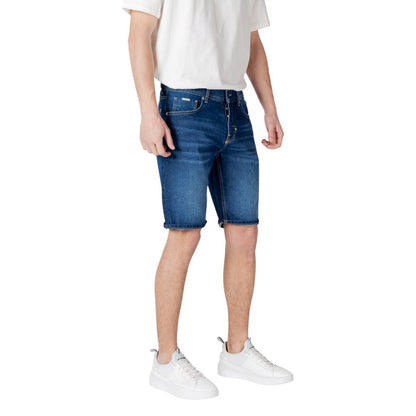 Antony Morato Blue Cotton Bermuda