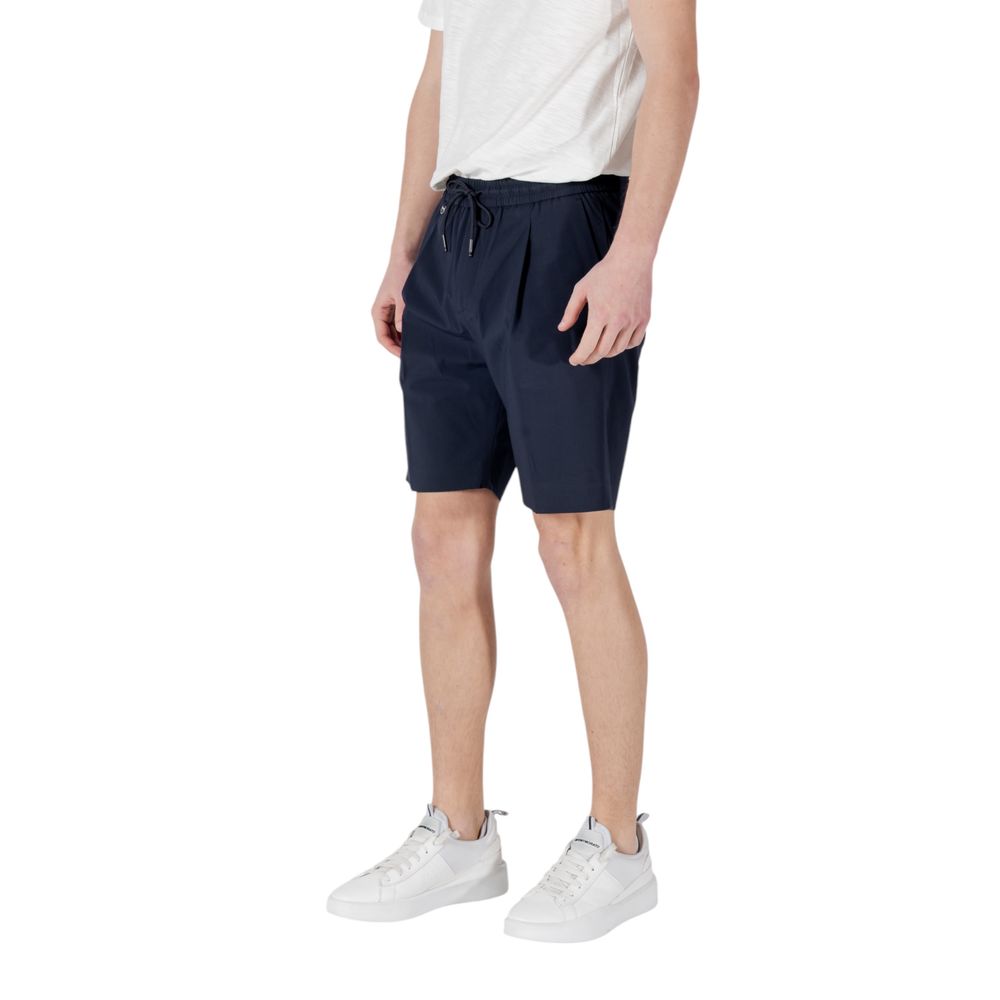 Antony Morato Men's Regular-Fit Lightweight Stretch Polyester & Viscose Bermuda Shorts - Blue