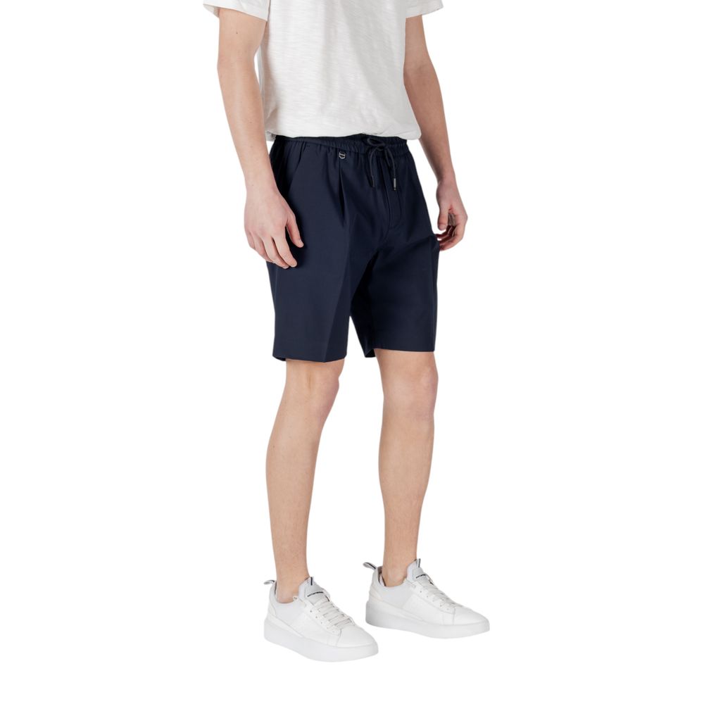 Antony Morato Men's Regular-Fit Lightweight Stretch Polyester & Viscose Bermuda Shorts - Blue