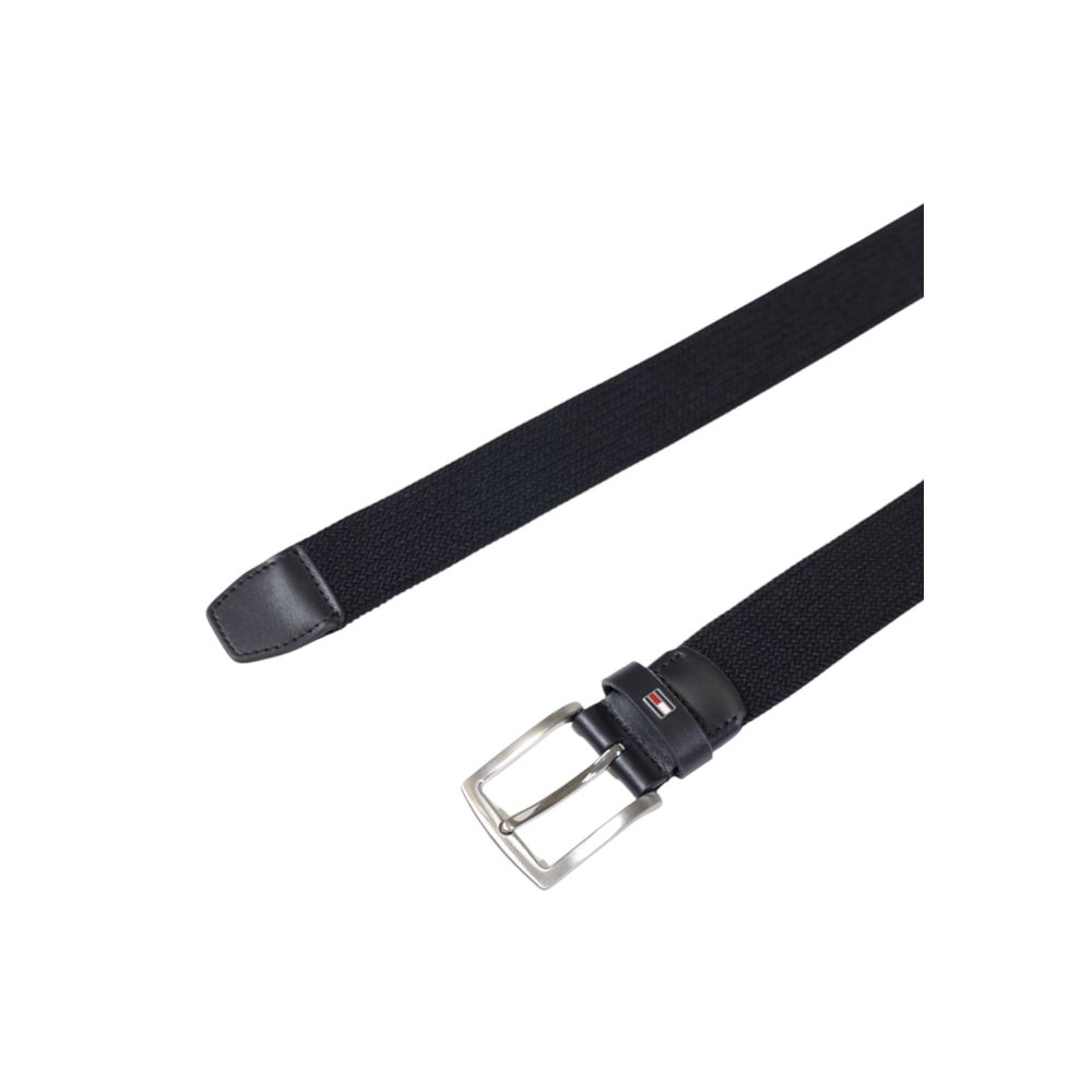 Tommy Hilfiger Black Recycled Polyester Belt