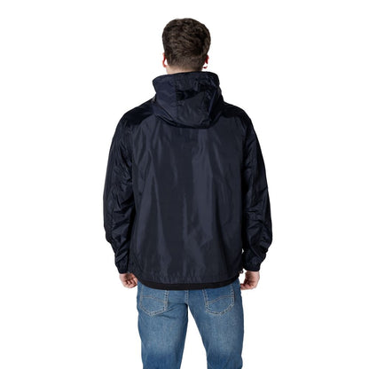 Armani Exchange Blue Polyamide Jackets & Coat