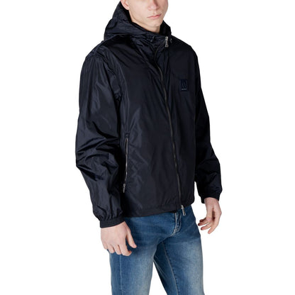 Armani Exchange Blue Polyamide Jackets & Coat