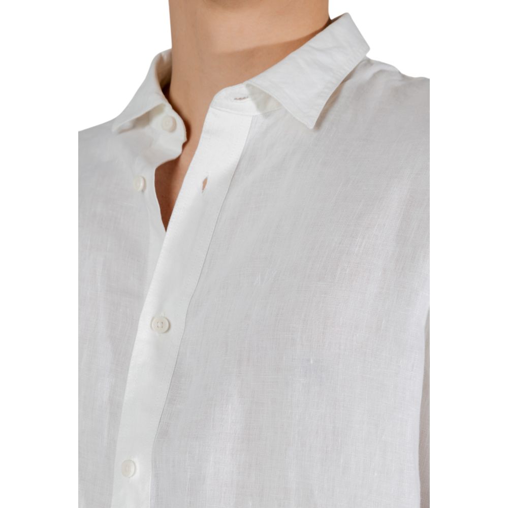 Armani Exchange White Linen Shirt