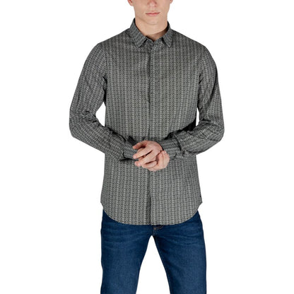 Armani Exchange Black Cotton Shirt