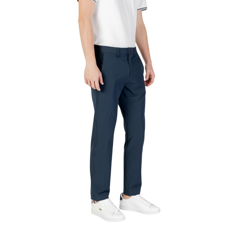 Hugo Boss Blue Polyester Skinny Pant