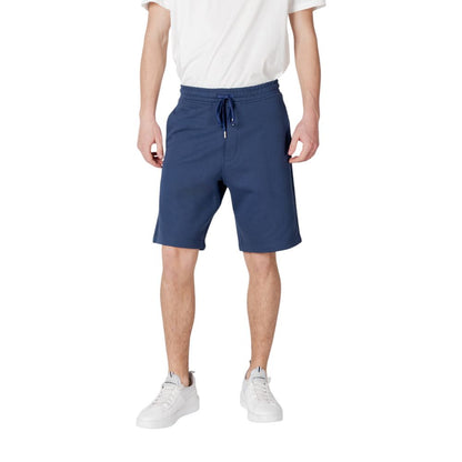 Replay Blue Cotton Bermuda