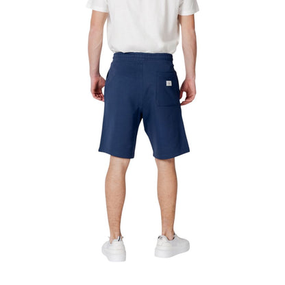 Replay Blue Cotton Bermuda