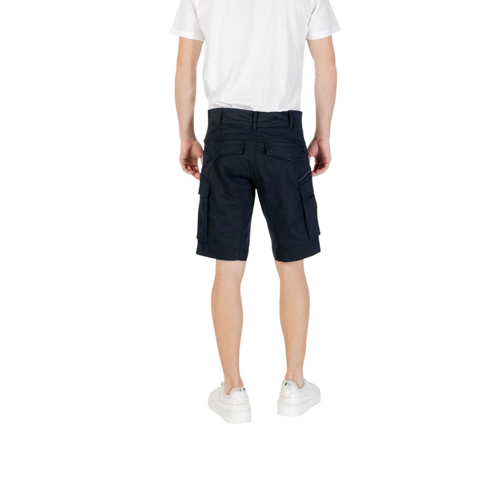Replay Blue Cotton Bermuda