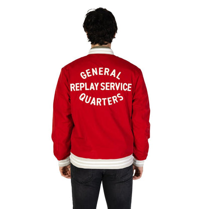 Replay Red Cotton Jackets & Coat