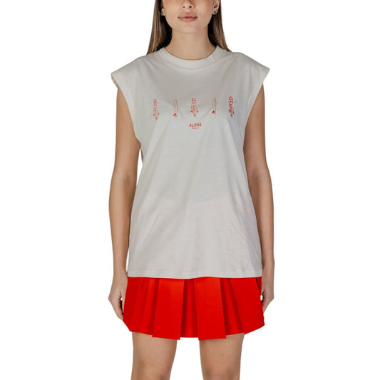 Replay Women's Cotton Canvas Tank Top - Cream