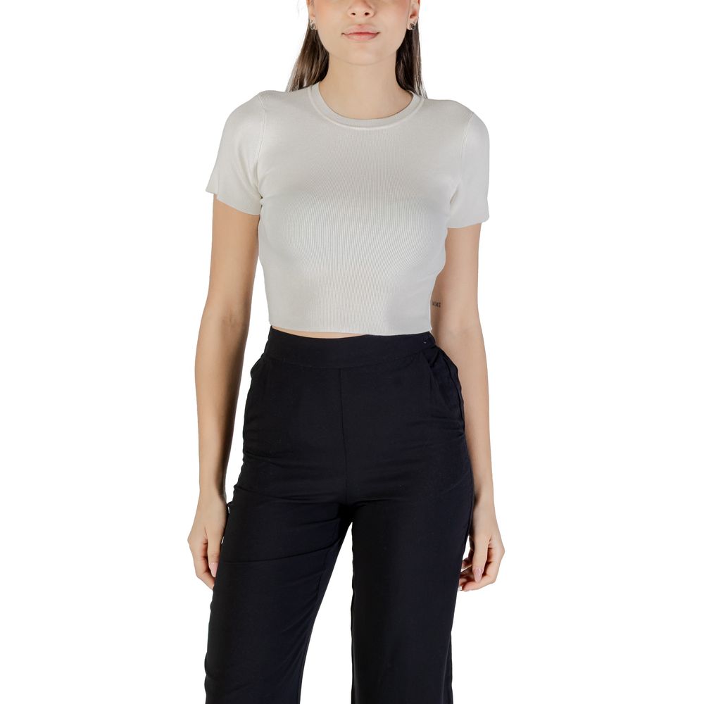 Jacqueline De Yong White Viscose Sweater