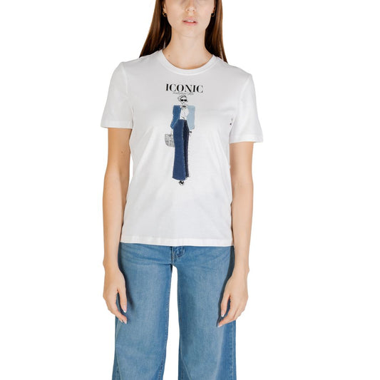 Only Women's Short-Sleeve Organic Cotton T-Shirt - Blue