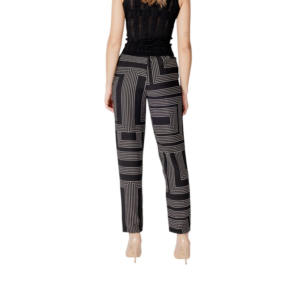 Jacqueline De Yong Black Viscose Pant