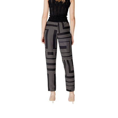 Jacqueline De Yong Black Viscose Pant