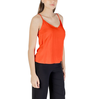 Vero Moda Red Viscose Tank Top