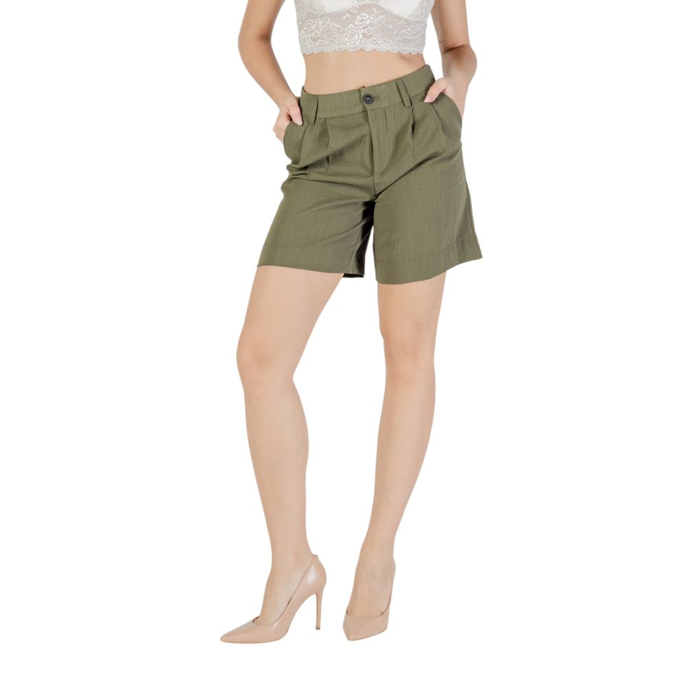 Only Green Viscose Bermuda