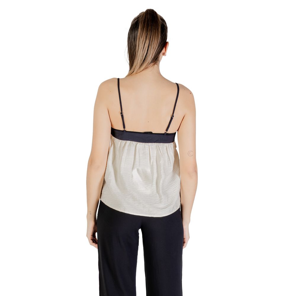 Vero Moda Cream Nylon Top