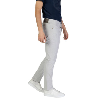 Jeckerson Gray Cotton Skinny Pant