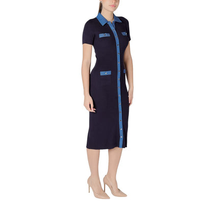 Morgan De Toi Blue Viscose Long