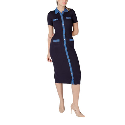 Morgan De Toi Blue Viscose Long