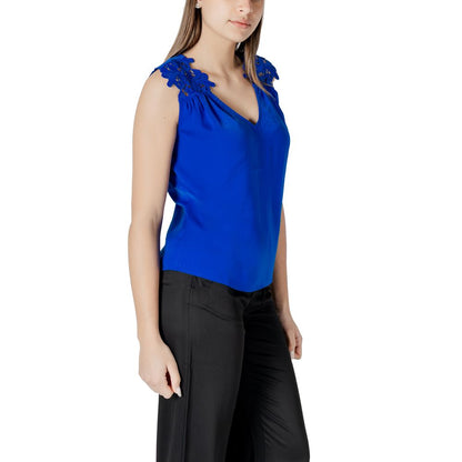 Morgan De Toi Blue Polyester Tank Top