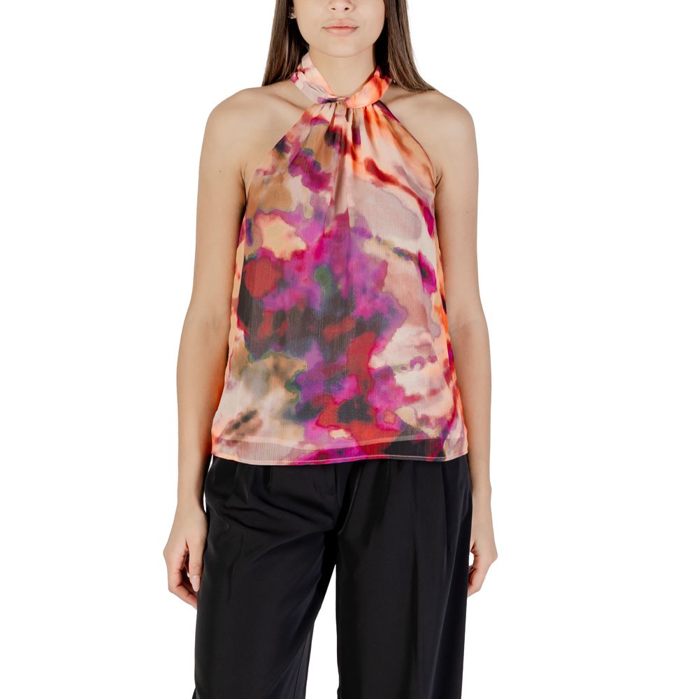 Shirt by Morgan De Toi for women in polyester pink features an architectural silhouette with a refined long-sleeve and elegant for a architectural look.