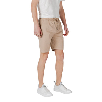 Gianni Lupo Beige Cotton Bermuda