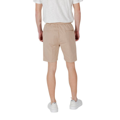 Gianni Lupo Beige Cotton Bermuda