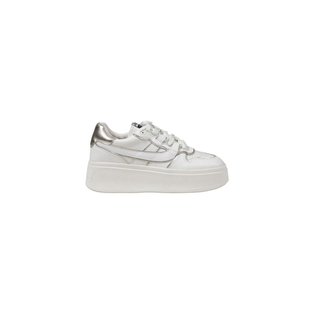 Sneakers by ASH for women in calf leather white features an sumptuous silhouette, showcasing the premium Women's Fashion Calf Leather Sneakers in a sumptuous fashion style that offers a sumptuous finish for refined style.
