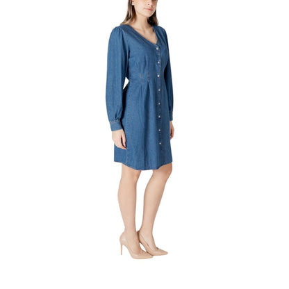 ICHI Blue Cotton Short