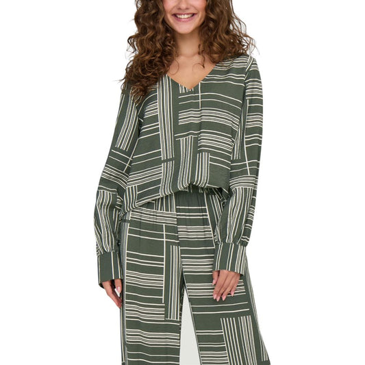 Jacqueline De Yong Green Viscose Shirt