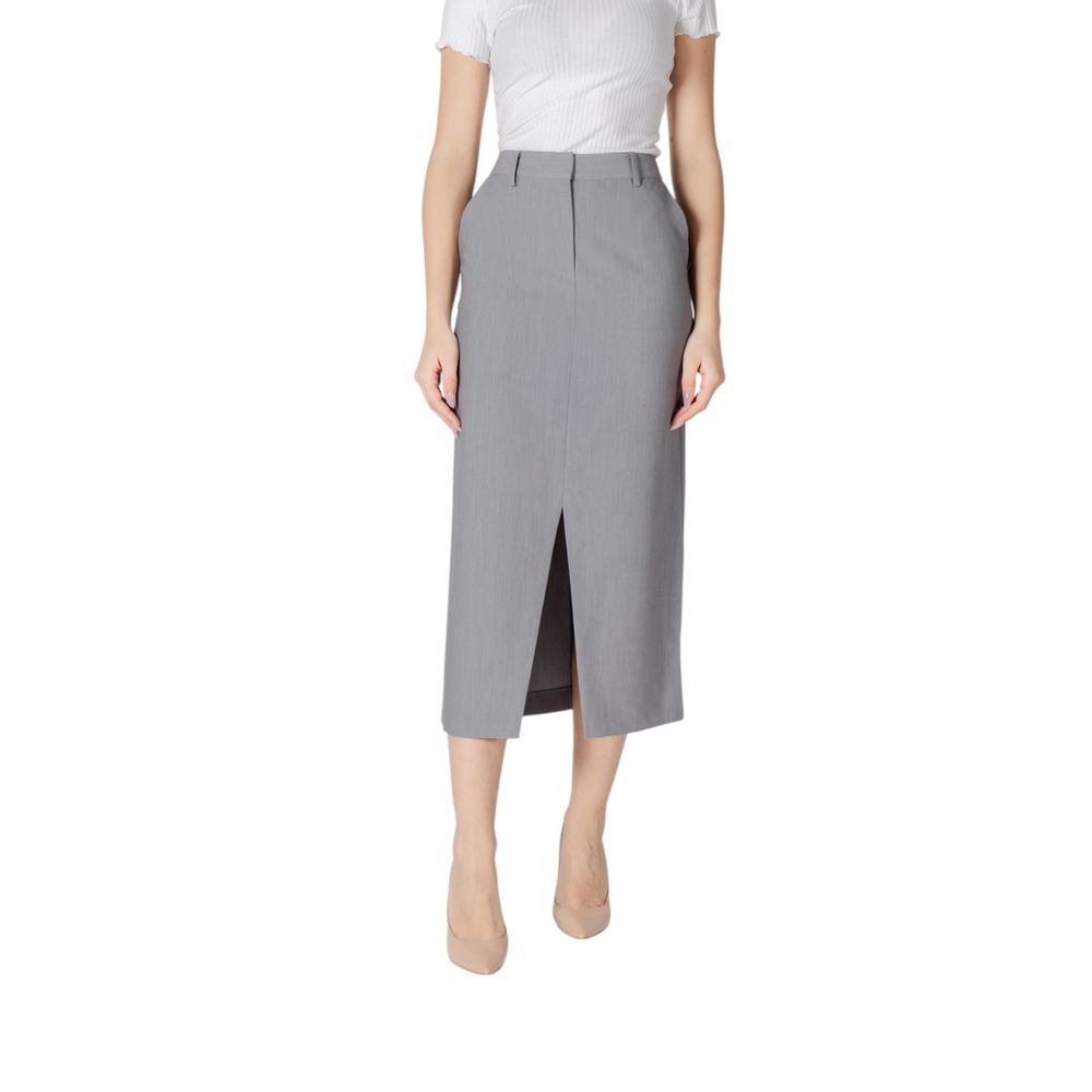 ICHI Gray Polyester Long