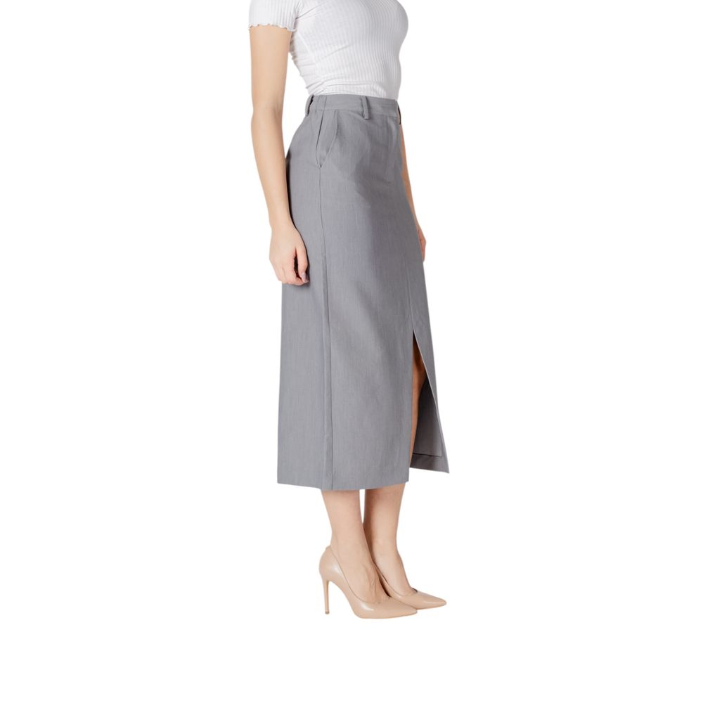 ICHI Gray Polyester Long