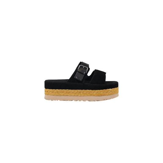 UGG Black Suede Leather Sandal