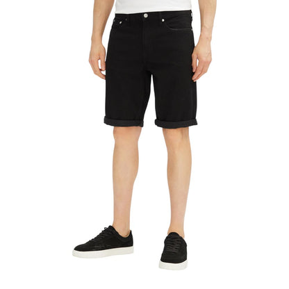 Calvin Klein Jeans Men's Slim Stretch Cotton Bermuda Shorts - Black
