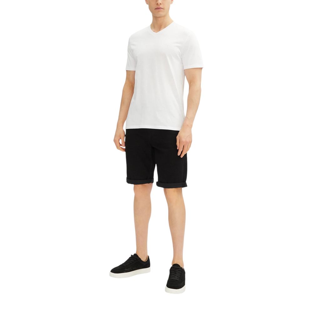 Calvin Klein Jeans Men's Slim Stretch Cotton Bermuda Shorts - Black