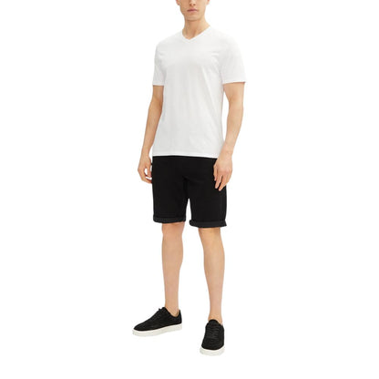 Calvin Klein Jeans Men's Slim Stretch Cotton Bermuda Shorts - Black