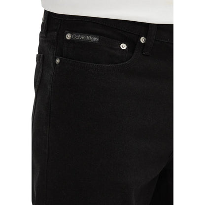 Calvin Klein Jeans Men's Slim Stretch Cotton Bermuda Shorts - Black