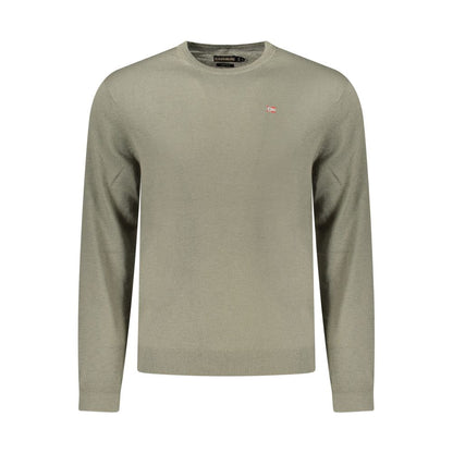 Napapijri Green Wool Men Sweater