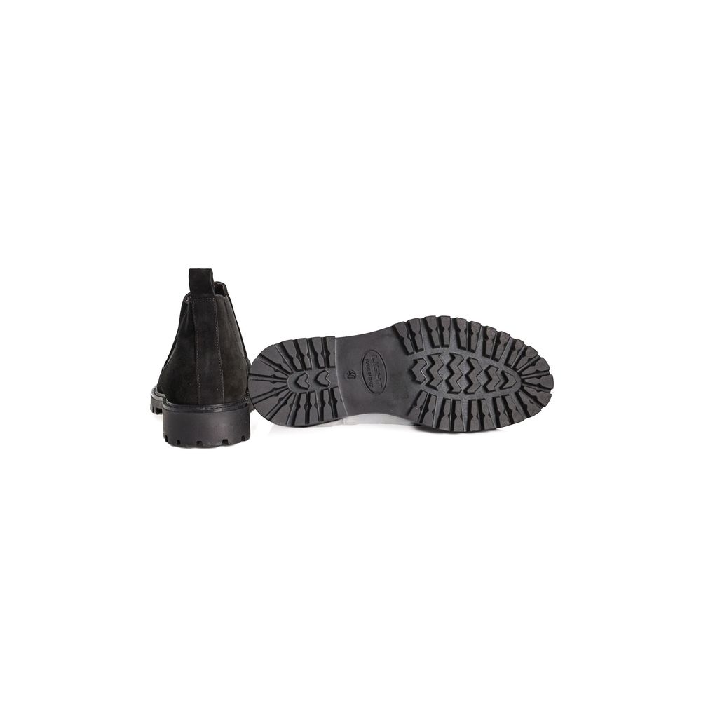 Roberto Pepe Luxury Black Calfskin Boot