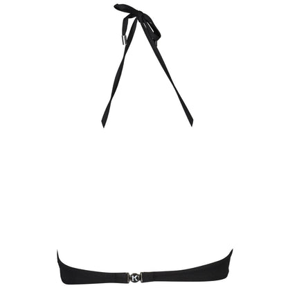 Swimwear by Karl Lagerfeld for women in elastane black & print features a beatiful silhouette, artfully capturing the beatiful Women's Elastane Swimwear design for a sophisticated and beatiful summer look.