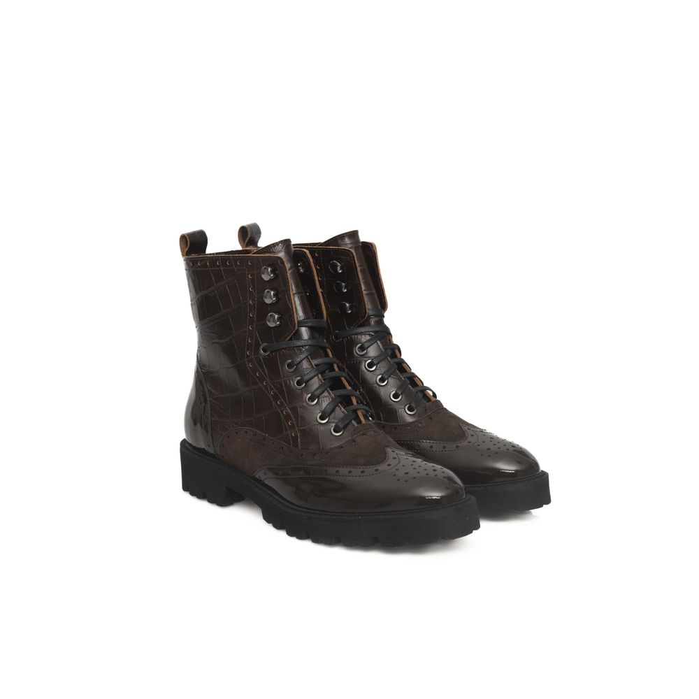 Cerruti 1881 Brown Cowhide Women Boot