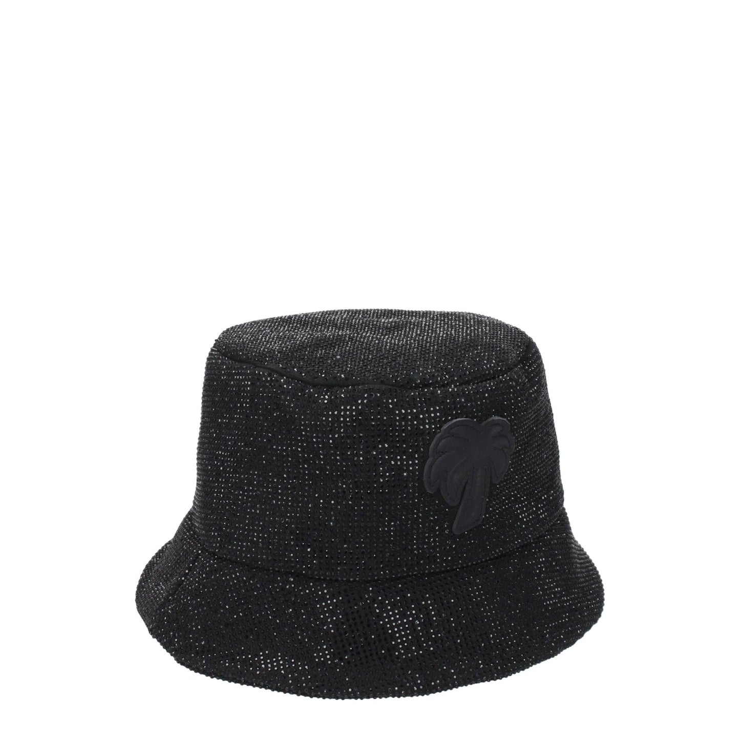 Palm Angels Black Cotton Bucket Hats
