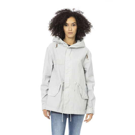 Mr&Mrs Italy Silver Cotton Jackets & Coat