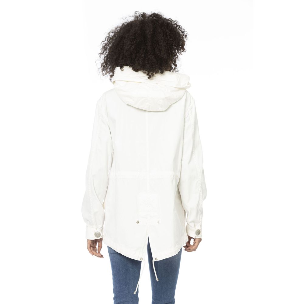 Mr&Mrs Italy White Cotton Jackets & Coat
